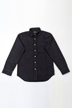 Cavendish Wear Jet Black Relaxed Fit Denim Shirt detail view