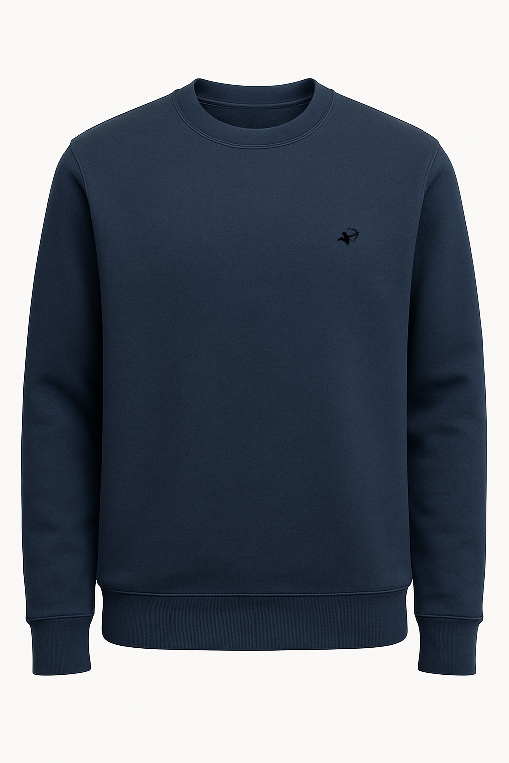 Cavendish Wear Harbour Navy Cotton Fleece Sweatshirt front view