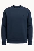 Cavendish Wear Harbour Navy Cotton Fleece Sweatshirt front view
