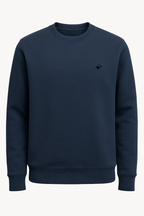 Cavendish Wear Harbour Navy Cotton Fleece Sweatshirt front view