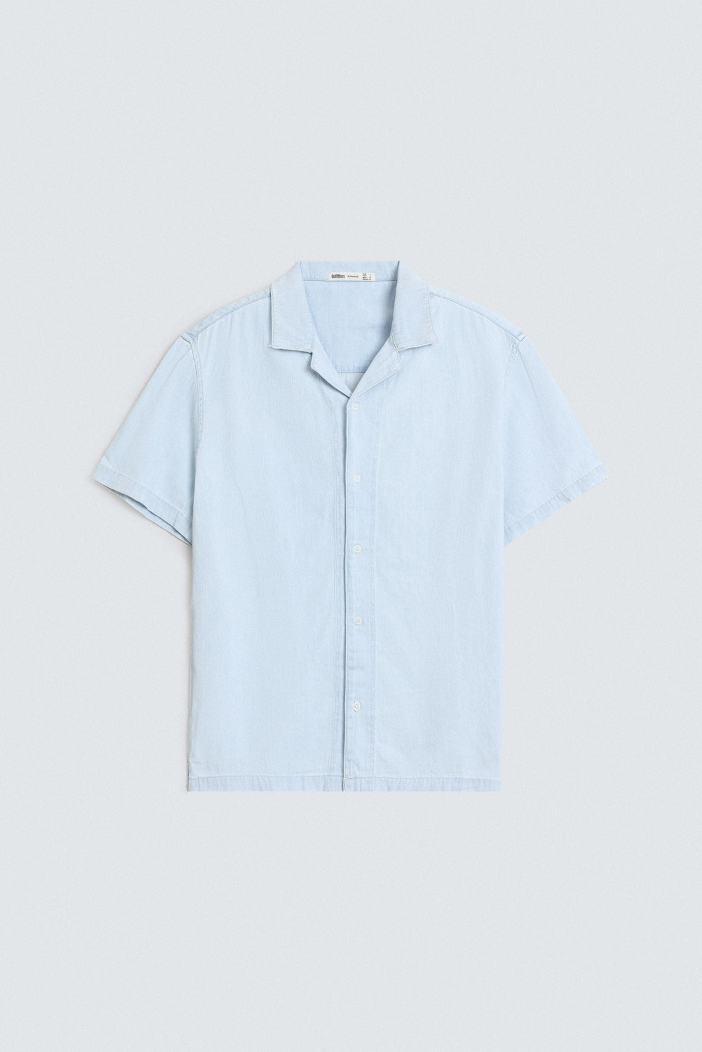 Cavendish Wear Skyway Resort Collar Denim Shirt styled view