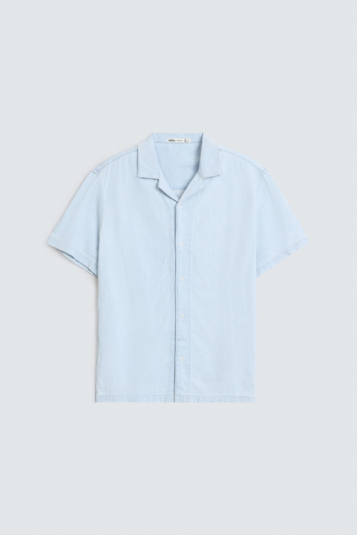 Cavendish Wear Skyway Resort Collar Denim Shirt styled view