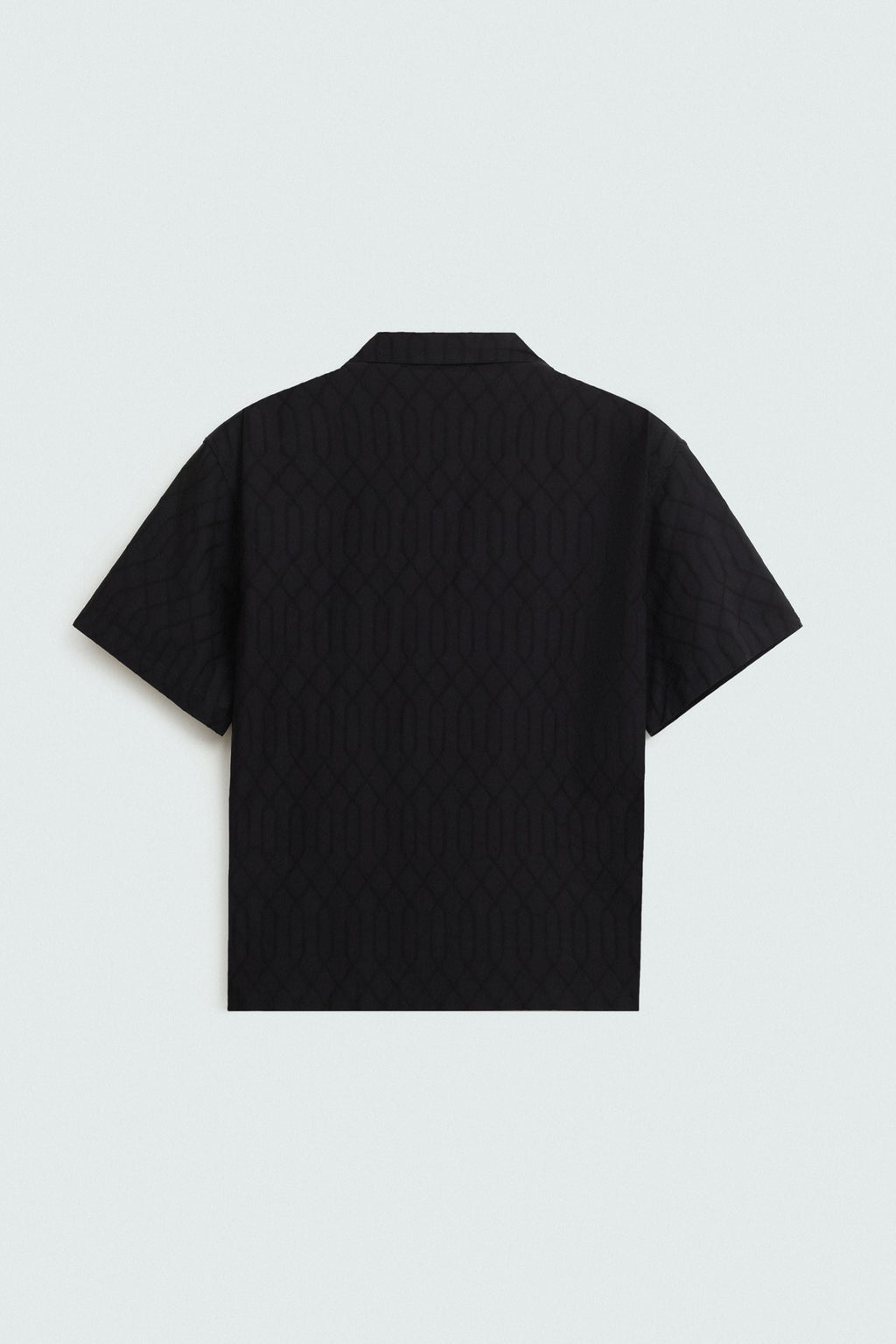 Cavendish Wear Jet Black Jacquard Shirt detail view