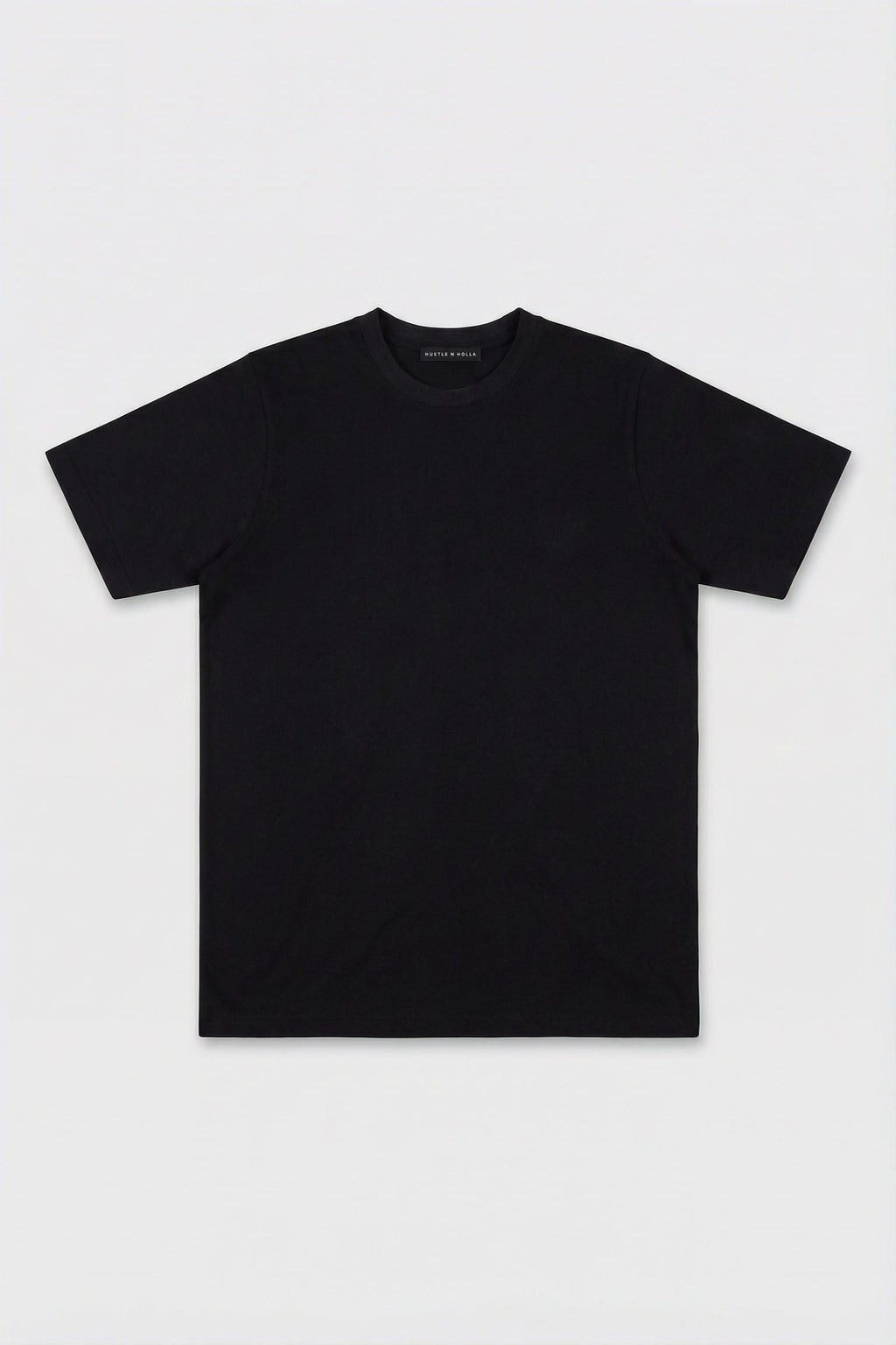 Cavendish Wear Jet Black Essential T-Shirt detail view