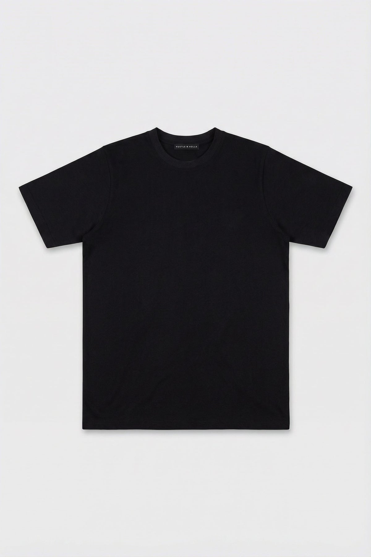 Cavendish Wear Jet Black Essential T-Shirt detail view