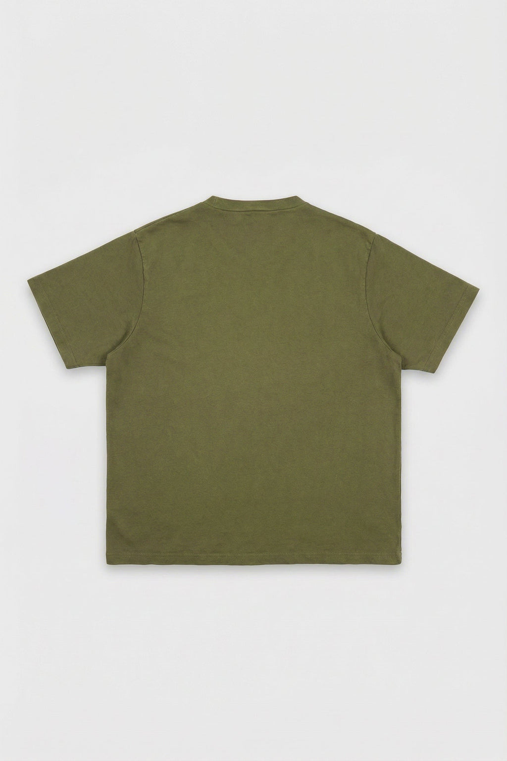 Cavendish Wear Olive Green Garment-Wash T-Shirt detail view