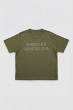 Cavendish Wear Olive Green Garment-Wash T-Shirt styled view