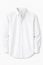 Cavendish Wear Ivory White Linen Shirt front view
