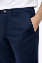 IVAR Nightfall Navy Scuba Korean Pant detail view