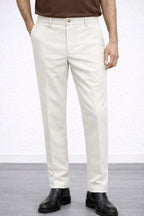 IVAR Cloudline Off-White Scuba Korean Pant front view