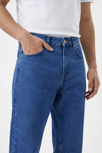 IVAR Ocean Mid Blue Straight-Fit Denim pocket detail