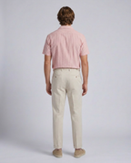 Cavendish Wear Stone Beige Tailored Tapered Trousers styled view