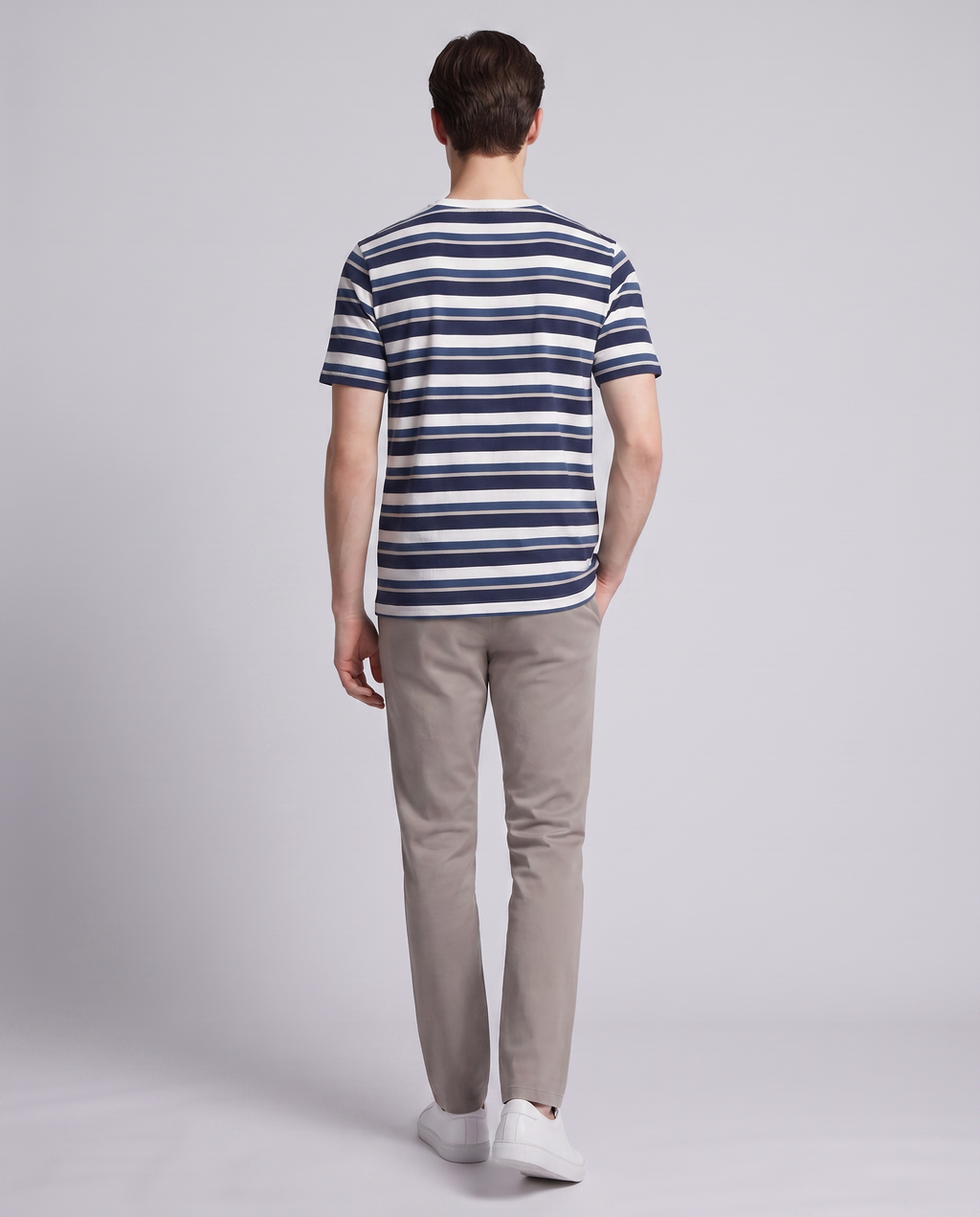 Cavendish Wear Breton Stripe T-Shirt styled view