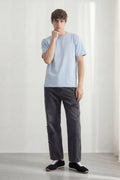 Cavendish Wear Cool Blue Boxy Fit T-Shirt front view