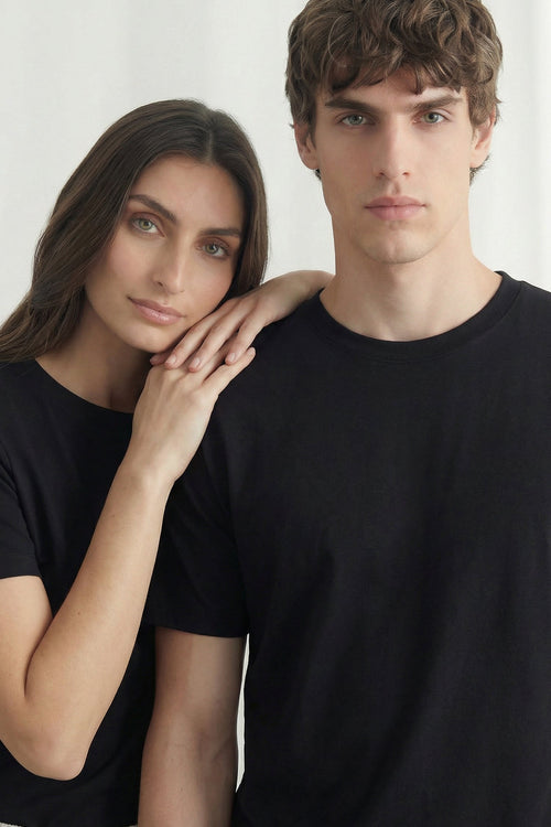 Cavendish Wear Black Relaxed Fit T-Shirt front view