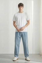 Cavendish Wear White Relaxed Fit T-Shirt styled view